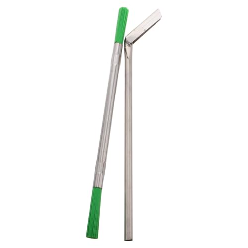 Amosfun Elevator Sill Cleaner Tool with Long Handle Gap Scraper and Brush for Efficient Elevator Track Cleaning in Commercial and Residential Buildings - size: 22.50X0.80X0.80CM