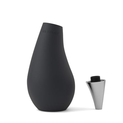 Kitchen Bathroom Counter top Squeezable Soap Dispensers Tear Drop Shape Bottle (Black, ~7oz) - color: Black, size: ~7oz