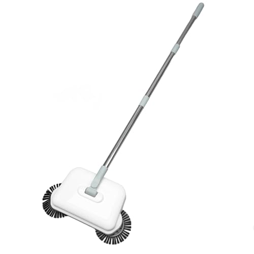 TOPINCN Hand Push Sweeper, Manual Floor Cleaner Sweeping Mopping Machine for Home Kitchen, Carpet and Floor Sweeper Household Hand Sweeping Machine for Carpet Tile Hardwood
