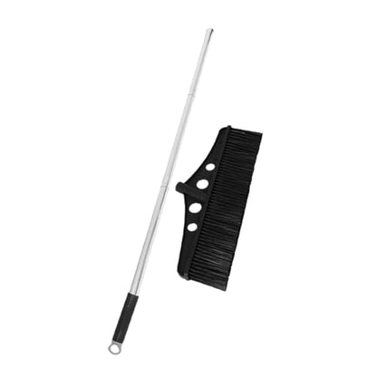 Baluue Wide Detachable Broom Handle for Efficient Outdoor Cleaning Heavy Duty Scrub Brush for Concrete Decks Patios and Gardens