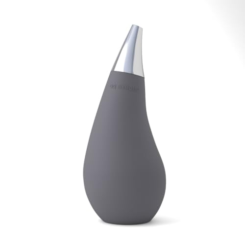 Kitchen Bathroom Counter top Squeezable Soap Dispensers Tear Drop Shape Bottle (Gray, ~7oz) - color: Gray, size: ~7oz