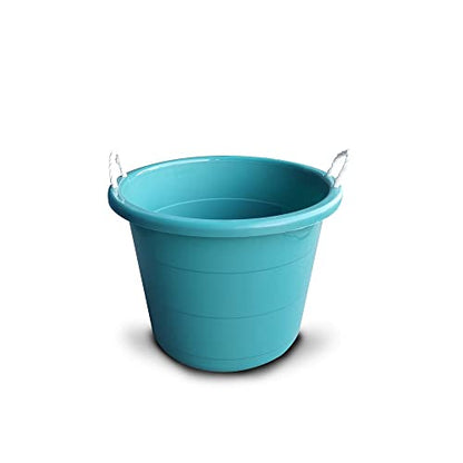 SEDLAV 17 Gallon Tub with Rope Handles Plastic Bucket - Teal (1)