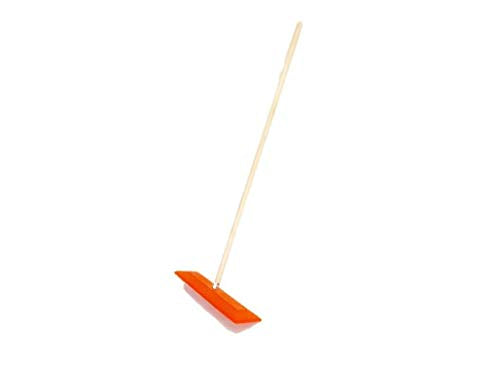 SNO-RAKE 18" Commercial Duty Snow Broom with 48" Wooden Finished Handle # 105