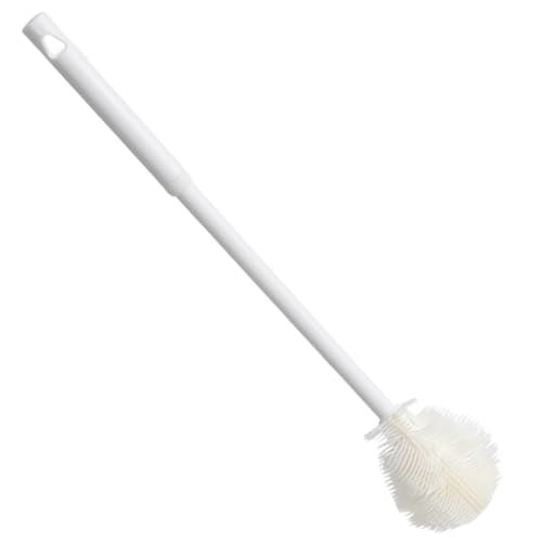 Long Handle Water Bottle Cleaner 360° Flexible Silicone Brush use for Cleaning Narrow Jars Mugs and Baby Bottles - color: 1pc