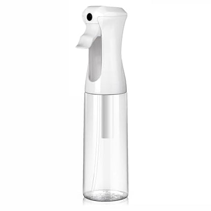 VIGOR PATH Continuous Spray Bottle for Hair – Fine Mist Mister for Hairstyling, Cleaning, Plants, Pets, Barbers, Salons, and Essential Oil Applications (300ml/10 oz) Clear 2 Pack - size: Clear - 10oz - Pack of 2