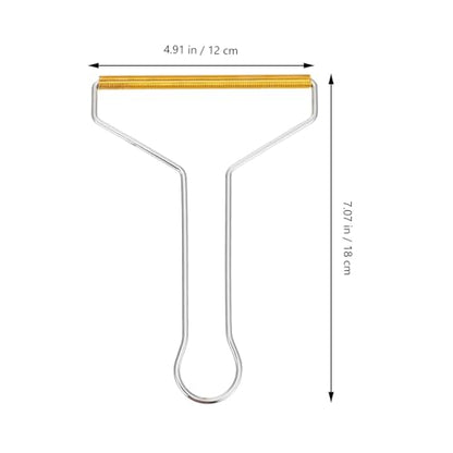 Angoily 2pcs Pet Hair Remover Lint Roller Clothes Hairball Cleaner Stainless Steel Manual Scraper for Furniture Carpet Coat Cleaning Tools