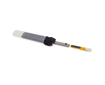 Joseph Joseph CleanTech 3-in-1 Microfiber Machine Washable Dual Sided Duster with Storage Sheath and Duster Head Cleaning Tool - style: Duster