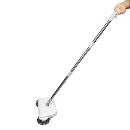 VINGVO Carpet Sweeper, Manual Sweeper Floor Cleaner Sweeping Mopping Machine Manual Carpet Sweeper Multi Purpose Hand Push Sweeper for Office Low Carpets Rugs Undercoat Carpets Pet Hair