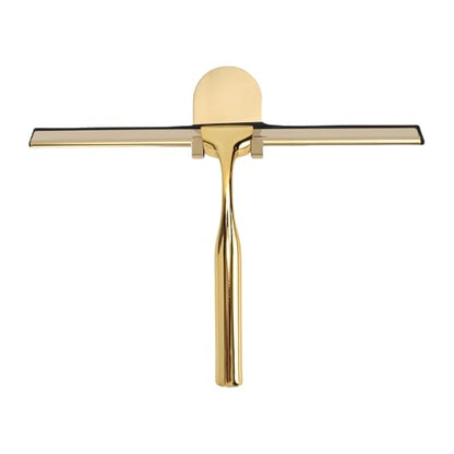 Stainless Steel Squeegee, All Purpose Shower Window Squeegee with Comfortable Non Slip Grip, for Glass Doors Tiles Windows Mirrors Home Commercial Automotive (Gold) - size: Gold