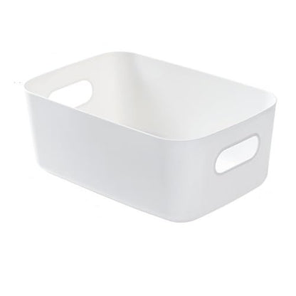 Plastic Storage Bins and Baskets for Efficient Home Classroom Organization Plastic Storage Container Under Bed,Under Sink Bathroom Organizer (Large white.) - style: Large white.