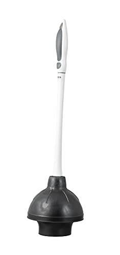 Superio Toilet & Sink Plunger and Holder Grey, 1-Pack - size: Toilet & Sink Plunger