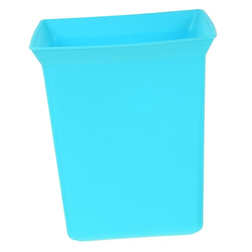 Hemobllo Plastic Cleaning Caddy Stackable Shower Organizer Bin for Bathroom Supplies Utility Storage Basket with Ample Space and Integrated Tool Bar for Easy Mobility - color: Sky-blue