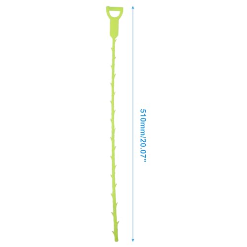 3 Pack 20 Inch Drain Clog Remover Snakes, Hair Cleaning Tool Effective Drain Snake Auger Tool for Sink, Shower, Bathtub, and Toilet(Green) - color: Green