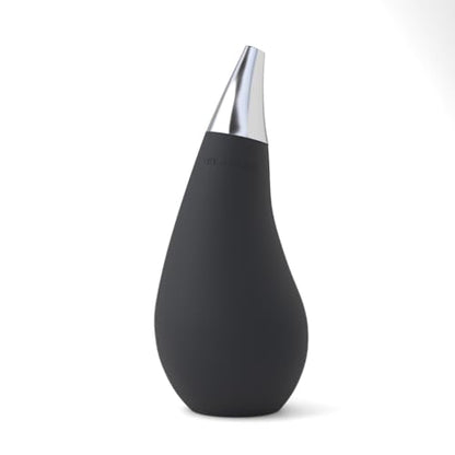 Kitchen Bathroom Counter top Squeezable Soap Dispensers Tear Drop Shape Bottle (Black, ~7oz) - color: Black, size: ~7oz