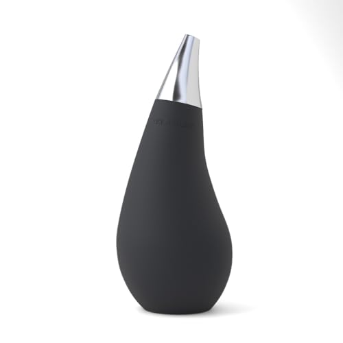 Kitchen Bathroom Counter top Squeezable Soap Dispensers Tear Drop Shape Bottle (Black, ~7oz) - color: Black, size: ~7oz
