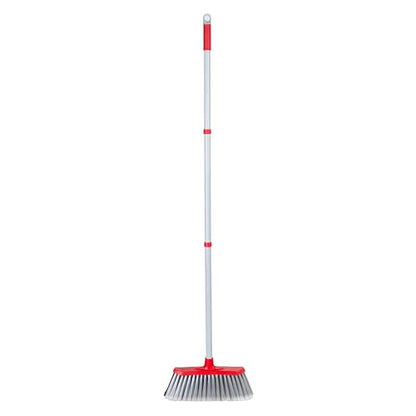 SDSM Indoor Outdoor Broom, Unique Double-Sided Bristles Long Handle Heavy Duty Broom Perfect for Home and Courtyard Garage Lobby Mall Market Floor Home Kitchen Room Office Pet Hair Rubbish 51 Inch