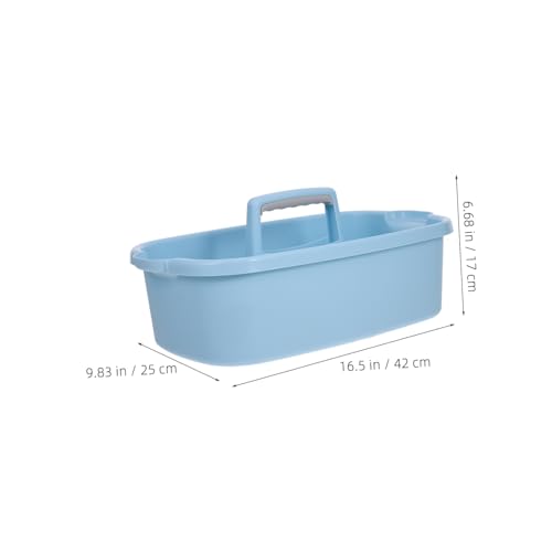 Mipcase Plastic Organizer with Handle Versatile Cleaning Tool Storage Basket for Bathroom Dorm Kitchen Garden Supplies Durable Container for Household Items