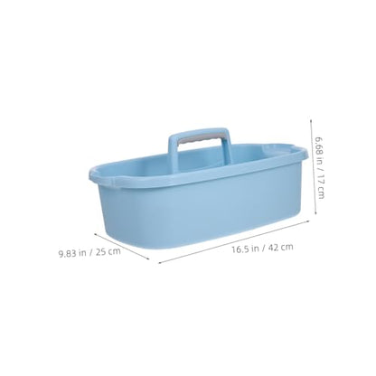 Mipcase Plastic Organizer with Handle Versatile Cleaning Tool Storage Basket for Bathroom Dorm Kitchen Garden Supplies Durable Container for Household Items