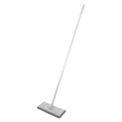 Cabilock Adjustable Flat Mop with Section Extendable Pole Removable Microfiber Cleaning Mop Head for Dust Absorption Window and Floor Squeegee for Home Shower Door Cleaning