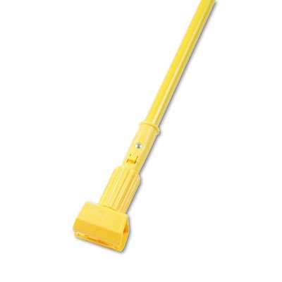 UNS610 - Plastic Jaws Mop Handle for 5" Wide Mop Heads, 60" Aluminum Handle, Yellow