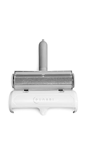 Reusable Lint Roller | Pet Hair Remover | Standard Size for Lint or Pet Fur on Furniture, Clothing & Car | Portable | Eco-Friendly | Electrostatic (White)