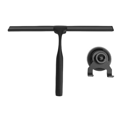 Stainless Steel Squeegee, All Purpose Shower Window Squeegee with Comfortable Non Slip Grip, for Glass Doors Tiles Windows Mirrors Home Commercial Automotive (Black) - size: Black