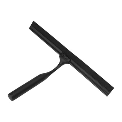Stainless Steel Squeegee, All Purpose Shower Window Squeegee with Comfortable Non Slip Grip, for Glass Doors Tiles Windows Mirrors Home Commercial Automotive (Black) - size: Black