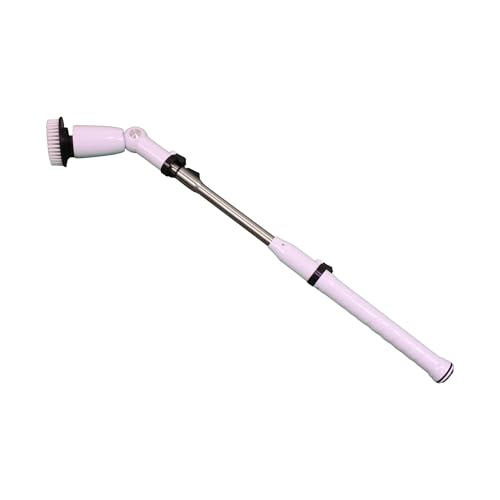 EcoGecko Electric Spin Scrubber, Bathroom Cleaner, Power Shower Cleaning Brush with Extendable Handle & 4 Brush Heads, Dual Speed & USB-C Charging, Shower Scrubber for Bathtub, Tile, and Floor