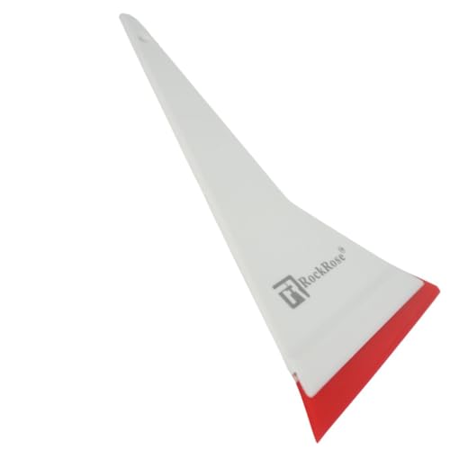 9.4" x 5" Red Bevel Blade: Premium Car Wrap Window Film & Tint Installation Kit with No-Scratch Rubber Squeegee - Versatile Snow Shovel & Glass Cleaning Tool - (Pack 2 Units) - color: Red-2, size: Pack 2 Units