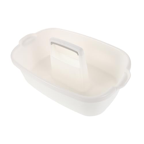 Plastic Cleaning Supplies Organizer Basket with Handle for Bathroom and Hotel Use Durable Storage Tote for Housekeeping Essentials Versatile Heavy-duty Storage