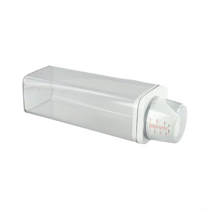 Laundry Detergent Dispenser with Airtight Lid and Measuring Cup, Transparent AS Body, Silicone Seal Moisture-Proof Storage Container for Home Organization(1900ml) - size: 1900ml