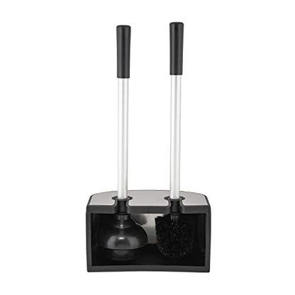 Bath Bliss 2-in-1 Toilet Brush and Plunger Set in Stainless Steel