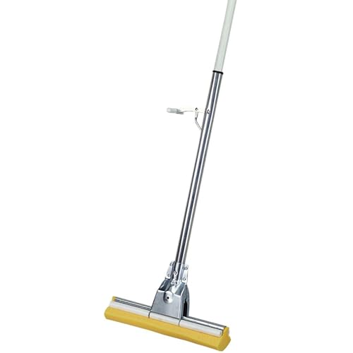 HOMEMAID® 12" Foam Roller Sponge Mop, Aluminum Handle - $20.99 Each / Made in USA - color: Roller Mop