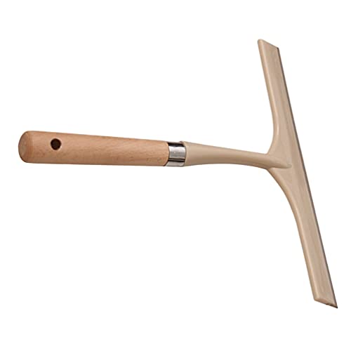 Car Tools Plastic Squeegees with Wooden Handle Streak- Handheld Squeegee Cleaner Wiper Cleaning Tool for Washing Bathroom Floor Glass Windshield Limpiador De Pisos