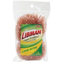 Libman 00073 Copper Scrubbers 2Ct 3X3