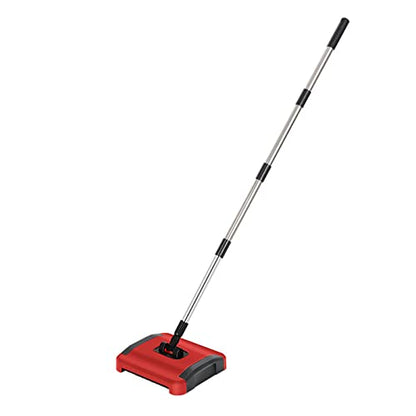 ljhnba Carpet Sweeper Household Sweeping Machine Manual Floor Broom Floor Built-in Large-Capacity Trash Can Carpet Sweeper Broom Rotatory Efficient Brush Household Sweeping Machine Manual Floor