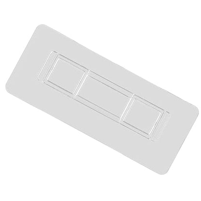 6 PCS Adhesive Toothbrush Holders Wall Mounted Sticky Pads, Rectangular Shower Caddy Adhesive Replacement ,Strongly Waterproof Traceless Adhesive Hooks, No Drilling for 3.7 to 3.9 In Hanging Mouths