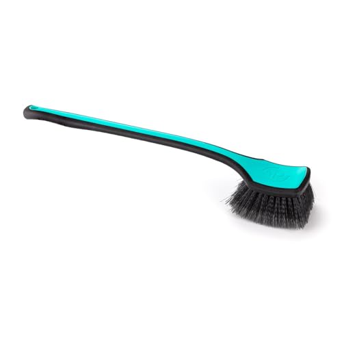 Detail Factory - Fender Well Brush - Ergonomic ProGrip Handle, Stiff Synthetic Bristles, Ergonomic Design, Clean Your Wheel Wells with Ease - Octane Riptide - color: Riptide