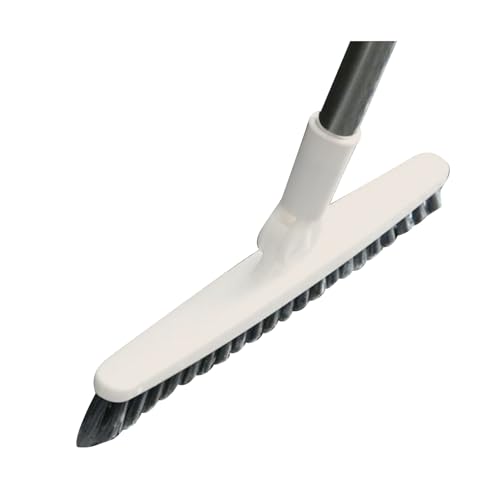 Aramox Long Handle Crevice Brush, Thoroughly Floors and Tile Grout, Effectively Remove, Easy to Hard to Corners and Drains, with Sturdy Plastic, for Bathrooms Kitchens and Toilets (Beige 88.5cm) - size: Beige 88.5cm
