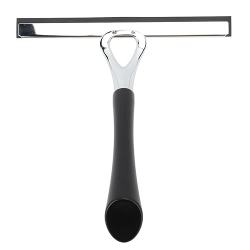 All Purpose Shower Squeegee, Stainless Steel Glass Squeegee Wiper for Shower Doors, Tile Shower Walls, Bathroom, Window, Glass, Car Mirrors and Kitchen 8.86 x 9.45in