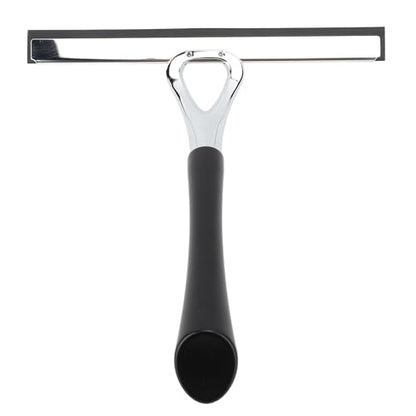 All Purpose Shower Squeegee, Stainless Steel Glass Squeegee Wiper for Shower Doors, Tile Shower Walls, Bathroom, Window, Glass, Car Mirrors and Kitchen 8.86 x 9.45in