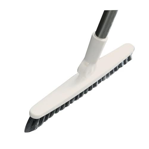 Aramox Long Handle Crevice Brush, Thoroughly Floors and Tile Grout, Effectively Remove, Easy to Hard to Corners and Drains, with Sturdy Plastic, for Bathrooms Kitchens and Toilets (Beige 88.5cm) - size: Beige 88.5cm