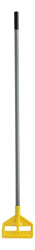 Rubbermaid Commercial Products Invader 54" Heavy Duty Fiberglass Wet Mop Handle, Yellow, for Professional/Industrial Floor Cleaning, Compatible with 1" Headband Mops