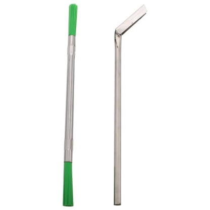 PRETYZOOM 9-Inch Elevator Maintenance Tool Set - Efficient Track Cleaner Scraper Deep Cleaning Gaps and Trash Removal for Home Window Still, Groove, Crevice Business Use - size: 22.50X0.80X0.80CM