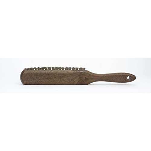 SPARTA 8 Inch Soft Counter Brush with Polyester Bristles and 5 Inch Handle, Color Coded Handheld Broom for Tables Countertops and Foodservice Surfaces, 13 Inch Overall Length, Brown, Pack of 6 - color: Brown