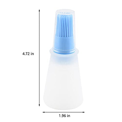 Silicone Oil bottle brush，BBQ/Pastry Basting Brushes,Silicone Cooking Grill Barbecue Baking Pastry Oil/Honey/Sauce Bottle Brush (4 PCS,orange) - color: 4 PCS,orange