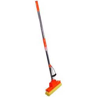 SHENKY Floor Cleaning Squeeze Mop with Adjustable Telescopic Handle Squeegee Absorber Sponge Cleaner Pocha for Home Kitchen Bathroom, Stainless Steel (Multicolor)