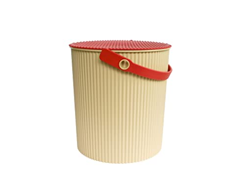 Yawata Kasei 228370 Omuniutti Cafe au Lait LL 7.4 gal (20 L) sceltevie omnioutil Scandinavian Bucket with Lid - color: Cafe Au Lait, style: LL Size: 6.5 gal (20 L)