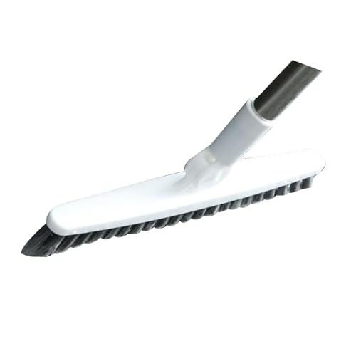 Aramox Long Handle Crevice Brush, Thoroughly Floors and Tile Grout, Effectively Remove, Easy to Hard to Corners and Drains, with Sturdy Plastic, for Bathrooms Kitchens and Toilets (White 88.5cm) - size: White 88.5cm