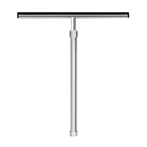 Universal 23-inch Extendable Shower Squeegee and Window Cleaning Tool, Stainless Steel Tile and Glass Wiper for Bathroom, Car, and Home Use